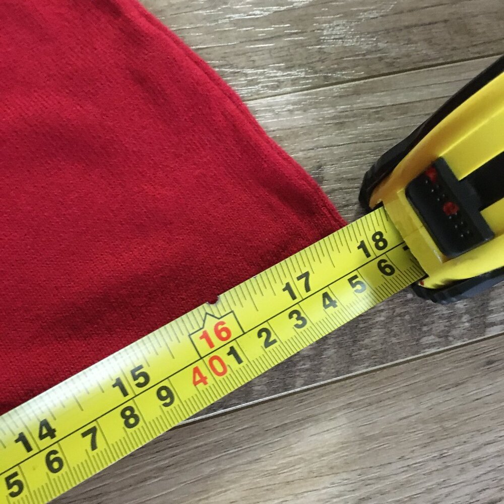 Parkhurst Maple Red Cotton Rayon Mock Neck Sleeveless Sweater Made In Canada M - Picture 11 of 11